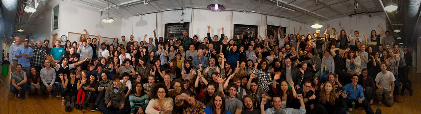 Fall 2011 panorama photo of ITP students